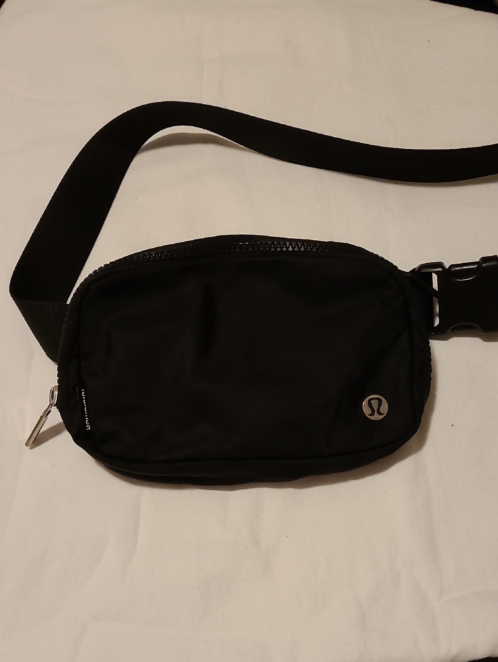 Everywhere Belt Bag Black Lululemon Adjustable Zippers Crossbody Waist Fanny